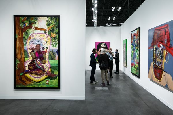 Genesis Tramaine and Phyllis Stephens, Almine Rech, The Armory Show, New York (9–12 September 2021). Courtesy Ocula. Photo: Charles Roussel.